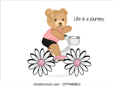 love yourself be kind with teddy bear pink girl,optimist,positive,inspirational,motivation,mental healt,social media etc,stationery,mug,accesories,fashion girl  positive slogan life is journey