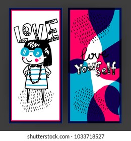 "Love yourself" cards