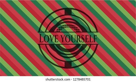 Love Yourself christmas emblem.