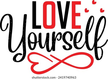  Love Yourself love design and vector file