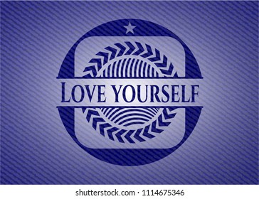Love Yourself emblem with jean high quality background