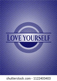 Love Yourself emblem with jean high quality background