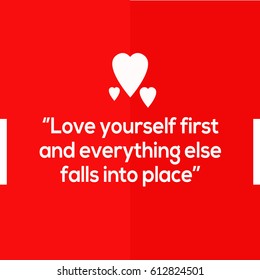 Love yourself first quote