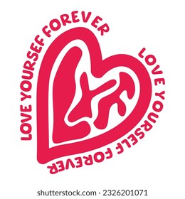 Love Yourself Forever Patch V82 Patch Streetwear, Urban, Luxury, Modern Design Patch Commercial Use