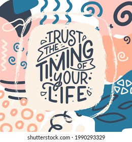 Love yourself lettering slogan. Funny quote for blog, poster and print design. Modern calligraphy text about self care. Vector illustration