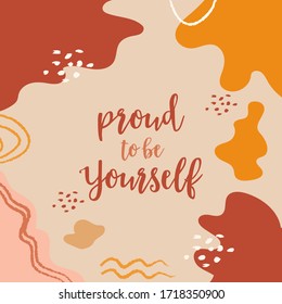 Love Yourself Quotes Lettering Typography and Calligraphy Design Concept on Abstract Colorful Background for Poster or Social Media Post
