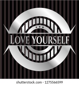 Love Yourself silver emblem