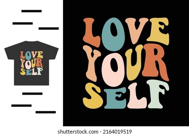 Love yourself t shirt design