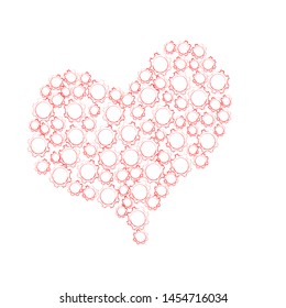 I love you.Valentine scene with big heart made from stars.Romantic.Sweet.Lovely.