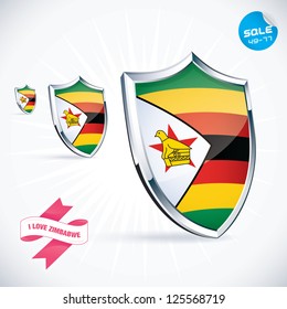 I Love Zimbabwe Flag Illustration, Sign, Symbol, Button, Badge, Icon, Logo for Family, Baby, Children, Teenager, People