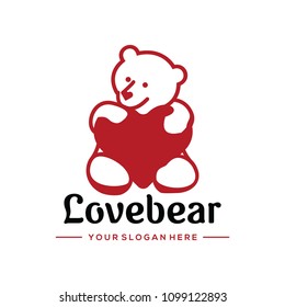 lovebear logo design for textile or doll and toy company