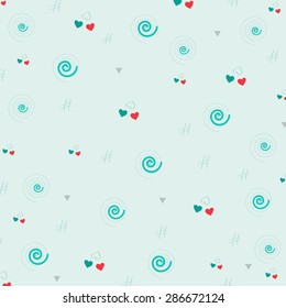 love.Beautiful Vector background  with hearts. Wedding or Valentine's Day.  