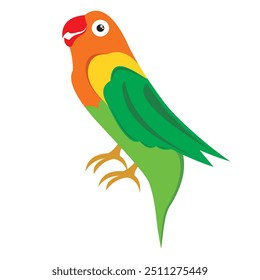 Lovebird bird illustration, vector, and digital art