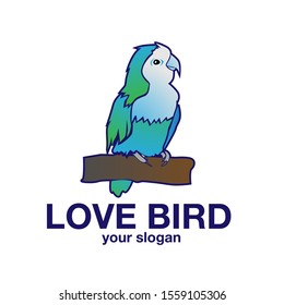 lovebird logo icon for pet lover community
