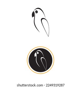 lovebird logo isolated icon vector illustration template design