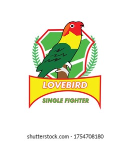 Lovebird Vector logo images, Vector Illustration