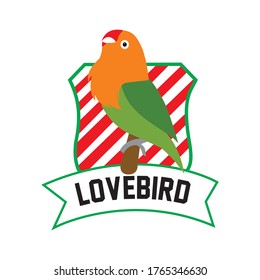 Lovebird Vector Logo Images, Vector Illustration