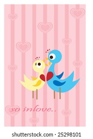 lovebirds in love