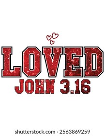 Loved John 3.16, Retro Valentine PNG, Coquette Valentine Designs, Love You Cherry Much, Christian Valentine PNG, Pink Coquette Aesthetic, XOXO Valentine PNG, Shirt Print Template