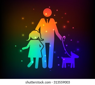 Love,Family design,rainbow concept design,clean vector