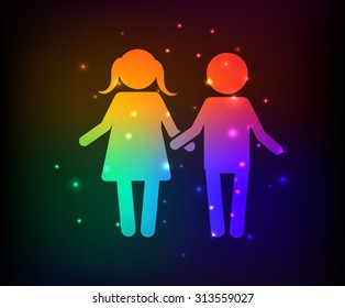 Love,Family design,rainbow concept design,clean vector