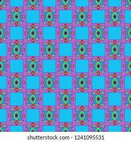 Lovely abstract background multicolor geometric pattern seamless.
