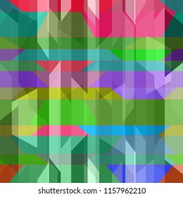 Lovely abstract background multicolor simple poligonal seamless.