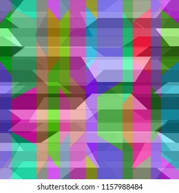 Lovely abstract background multicolor simple poligonal seamless.