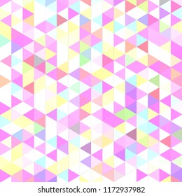 Lovely abstract background multicolor simple seamless triangle.