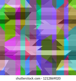 Lovely abstract background multicolor simple poligonal seamless.