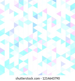 Lovely abstract background multicolor simple seamless triangle.