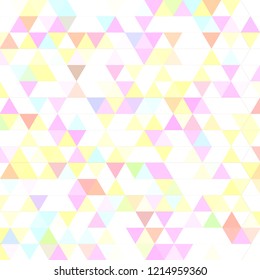 Lovely abstract background multicolor simple seamless triangle.