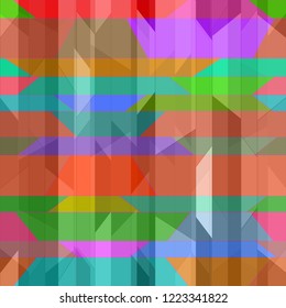 Lovely abstract background multicolor simple poligonal seamless.