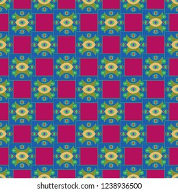 Lovely abstract background multicolored geometric pattern seamless.