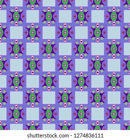 Lovely abstract background multicolored geometric pattern seamless.