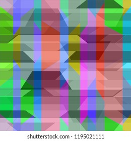 Lovely abstract background multicolored simple poligonal seamless.