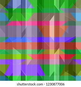 Lovely abstract background multicolored simple poligonal seamless.