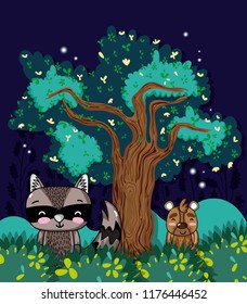 Lovely animals cartoon