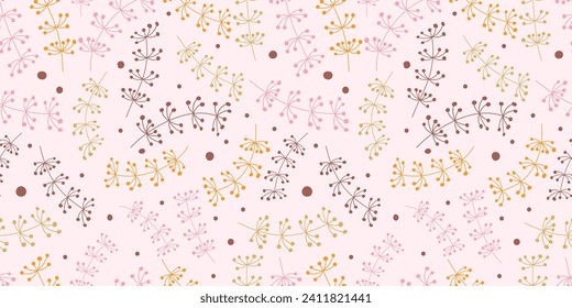 Patrón de flores de primavera precioso y hermoso para tela, papel de escritorio y más