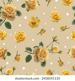 Lovely and Beautiful Spring Flowers Pattern for Fabric, Wallpaper, and More