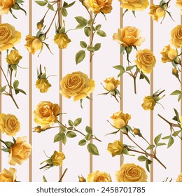 Lovely and Beautiful Spring Flowers Pattern for Fabric, Wallpaper, and More
