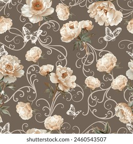 Lovely and Beautiful Spring Flowers Pattern for Fabric, Wallpaper, and More