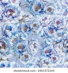 Lovely and Beautiful Spring Flowers Pattern for Fabric, Wallpaper, and More
