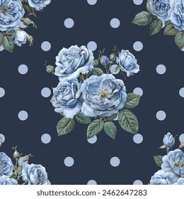 Lovely and Beautiful Spring Flowers Pattern for Fabric, Wallpaper, and More