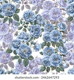 Lovely and Beautiful Spring Flowers Pattern for Fabric, Wallpaper, and More