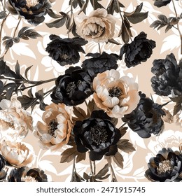 Lovely and Beautiful Spring Flowers Pattern for Fabric, Wallpaper, and More
