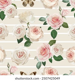 Schöne und schöne Frühlingsblumen Muster für Stoff, Tapete und mehr