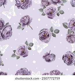 Lovely and Beautiful Spring Flowers Pattern for Fabric, Wallpaper, and More