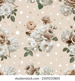 Lovely and Beautiful Spring Flowers Pattern for Fabric, Wallpaper, and More