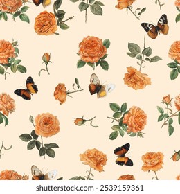 Lovely and Beautiful Spring Flowers Pattern for Fabric, Wallpaper, and More